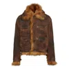 Dsquared2 Long Sleeve Casual Jacket In Brown