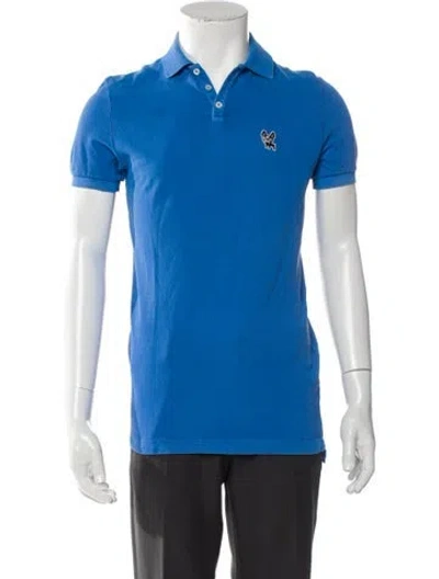 Pre-owned Dsquared2 Collar Short Sleeve Polo Shirt In Blue