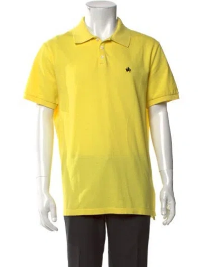 Pre-owned Dsquared2 Collar Short Sleeve Polo Shirt In Yellow