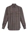 Dsquared2 Check-pattern Flap-pocket Shirt In Black