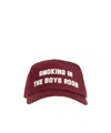 Dsquared2 College Distressed Baseball Cap In Red