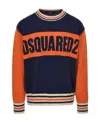 Dsquared2 College Logo-intarsia Wool Jumper In Black