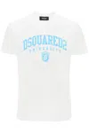 Dsquared2 College Print T-shirt In White