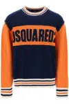 DSQUARED2 COLLEGE SWEATER IN JACQUARD WOOL