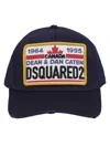 Dsquared2 Collegiate Logo Patch Baseball Cap In Black