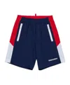 Dsquared2 Color Block Shorts In Blue