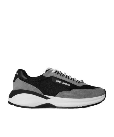 Dsquared2 Color Block Sneakers In Black