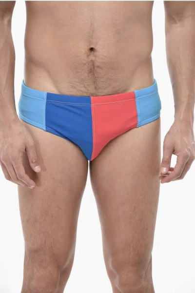 Dsquared2 Color Block Swim Briefs In Multi