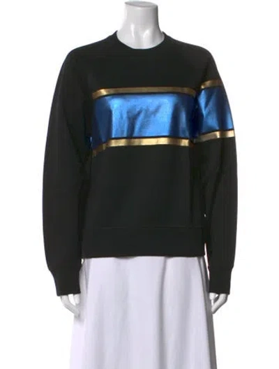 Pre-owned Dsquared2 Colorblock Pattern Crew Neck Sweatshirt In Black