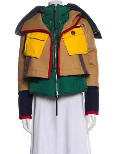 Pre-owned Dsquared2 Colorblock Pattern Jacket In Green