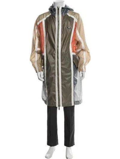 Pre-owned Dsquared2 Colorblock Pattern Parka In Neutral