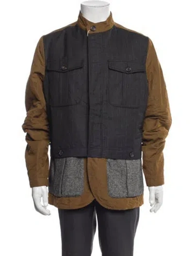 Pre-owned Dsquared2 Colorblock Pattern Utility Jacket In Multi