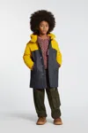 Dsquared2 Colorblock Waterproof Trench Coat In Gray