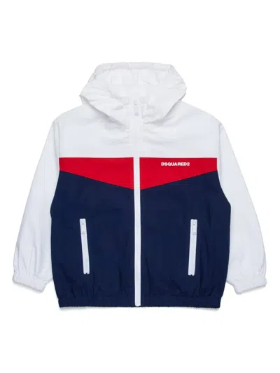 DSQUARED2 COLOUR-BLOCK BOMBER JACKET