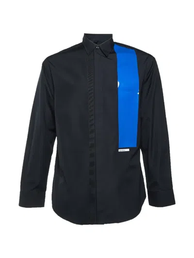 Pre-owned Dsquared2 Colour-block Stripe Shirt In Black