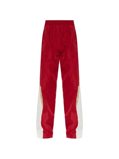 Dsquared2 Color-block Wide-leg Casual Trousers In Red