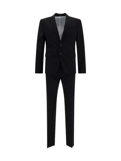 Dsquared2 Tailored Wool Suit Set Pockets In Black