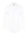 Dsquared2 Logo Print Button-down Shirt In White