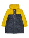 Dsquared2 Concealed-fastening Raincoat In Yellow