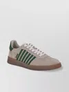 Dsquared2 Contemporary Leather Sneakers Characterful Accent In Sand