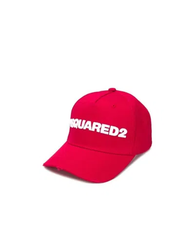 Dsquared2 Contrast Logo Baseball Cap In Brown