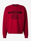 Dsquared2 Logo-print Cotton Sweatshirt In Contrasting Graphic On The Front