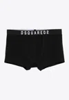 Dsquared2 Two-pack Logo-waistband Briefs In Black