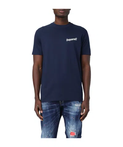 Dsquared2 Cool Fit Cotton T-shirt In Blue