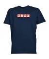 Dsquared2 D2 Logo Patch Crewneck T-shirt In Blue