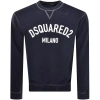 DSQUARED2 DSQUARED2 COOL FIT CREW NECK SWEATSHIRT NAVY