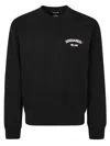 Dsquared2 Black Crewneck Sweatshirt With Logo Lettering On The Front In Black