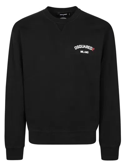 Dsquared2 Cool Fit Crewneck Sweatshirt In Black