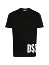 Dsquared2 Cotton Cool Fit T-shirt With Printed Logo In Black