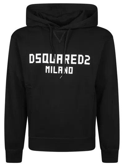 Dsquared2 Cool Fit Hoodie In Black