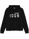 Dsquared2 Icon Logo Hooded Sweatshirt In Black