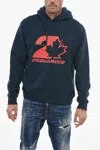 Dsquared2 Cool Fit Hoodie Sweatshirt With Logo Print In Blue