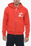 Dsquared2 Cool Fit Hoodie Sweatshirt With Zip In Red