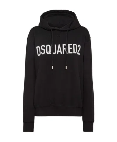 DSQUARED2 DSQUARED2 LOGO PRINTED DRAWSTRING HOODIE