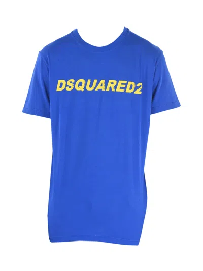 Dsquared2 Cool Fit Logo Printed T-shirt In Blue