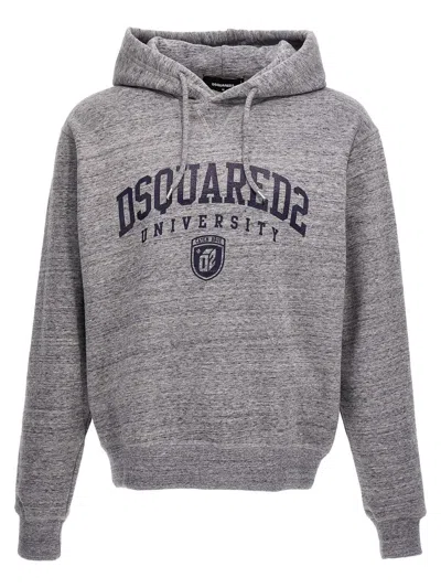 DSQUARED2 DSQUARED2 COOL FIT MELANGE GREY HOODIE