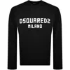Dsquared2 Cool Fit Milano Sweatshirt Black In Black