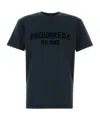 Dsquared2 Dsquared Men Midnight Blue Cotton T-shirt In Blue