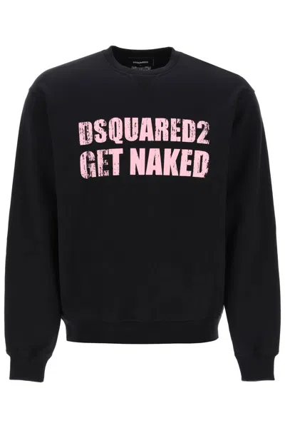 Dsquared2 Cool Fit Printed Sweatshirt In Black (black)