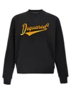 Dsquared2 Wool Pullover With Logo In Black