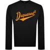 Dsquared2 Wool Pullover With Logo In Black