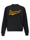 Dsquared2 Wool Pullover With Logo In Black
