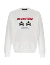 Dsquared2 Arcade Twins-print Sweatshirt In White