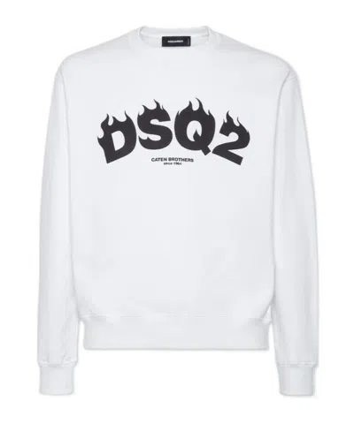 DSQUARED2 DSQUARED2 LOGO PRINTED CREWNECK SWEATSHIRT