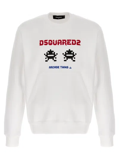 Dsquared2 'cool Fit' Sweatshirt In White