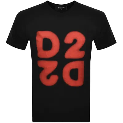 Dsquared2 Crewneck Shortsleeve Tee In Black